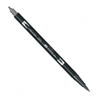 Маркер-кисть "Abt Dual Brush Pen" N35 холодный серый 12